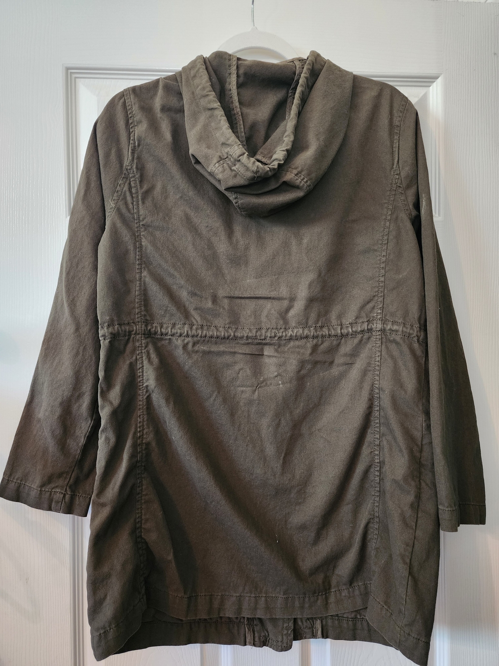 Old Navy Olive Green Hooded Utility Anorak Jacket With Pockets - Picture 5 of 9